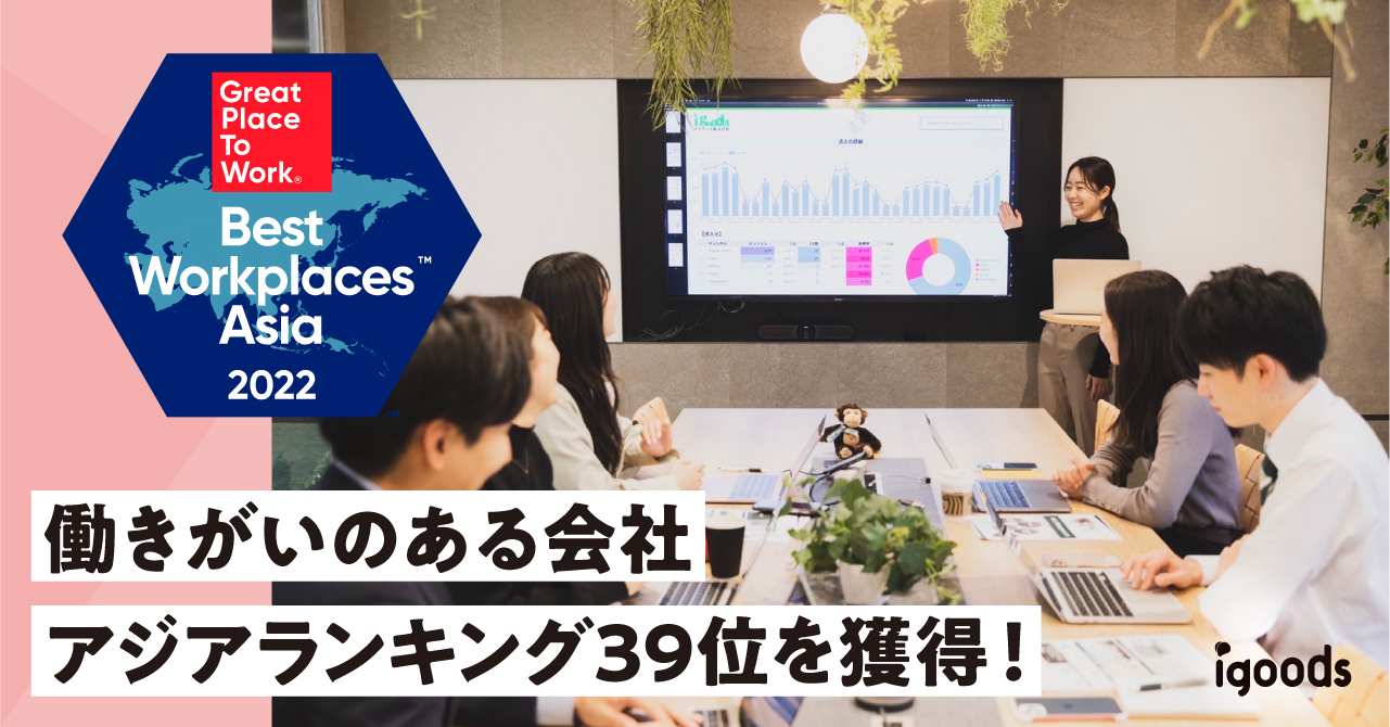 アジア地域における「働きがいのある会社」ランキング  従業員数10~499人部門 39位を獲得