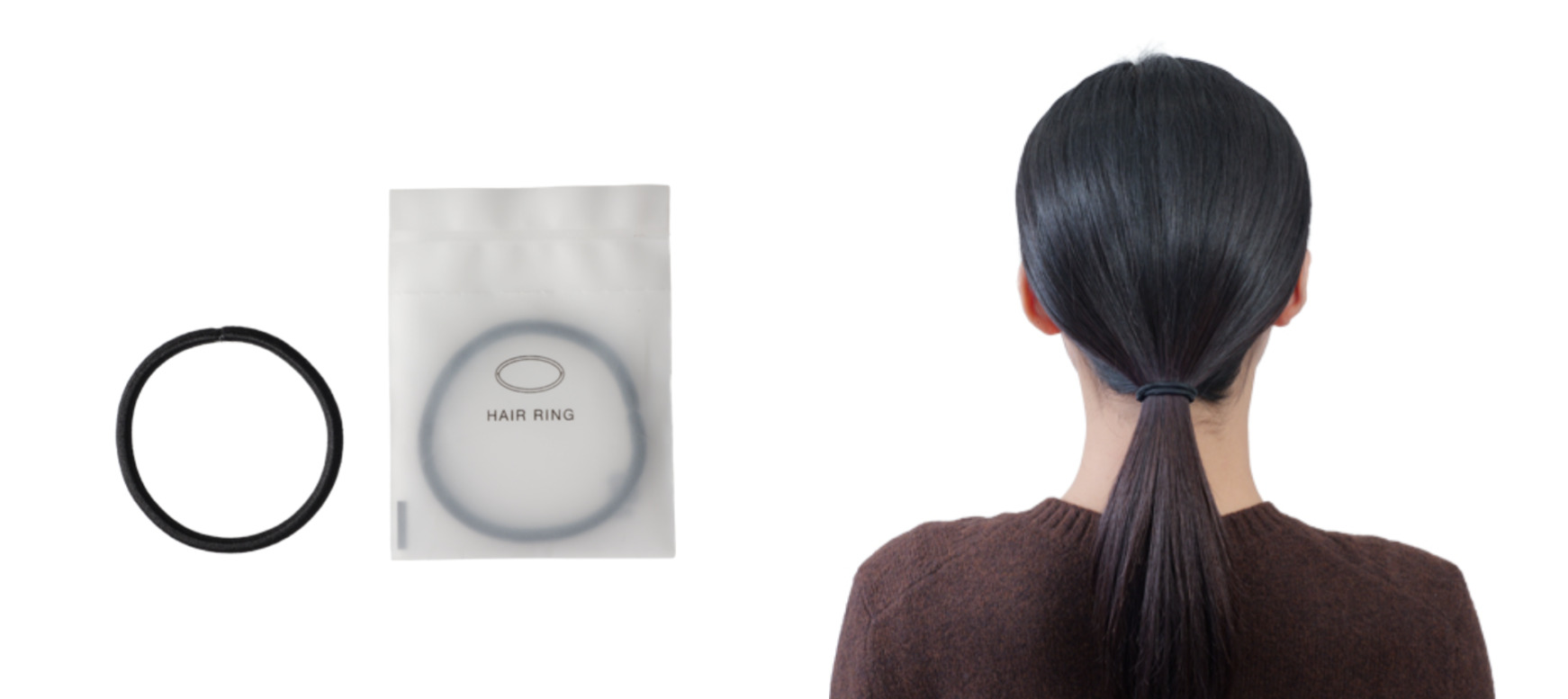 どんな髪色にも馴染む黒色を採用