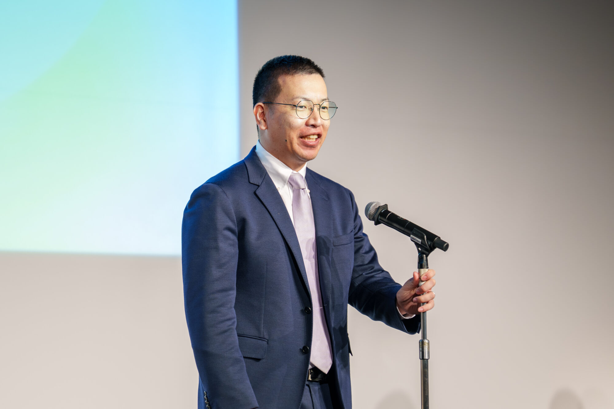 代表からのメッセージ抜粋「未来を切り拓く力を身につけ、アイグッズ20周年を盛り上げてほしい」