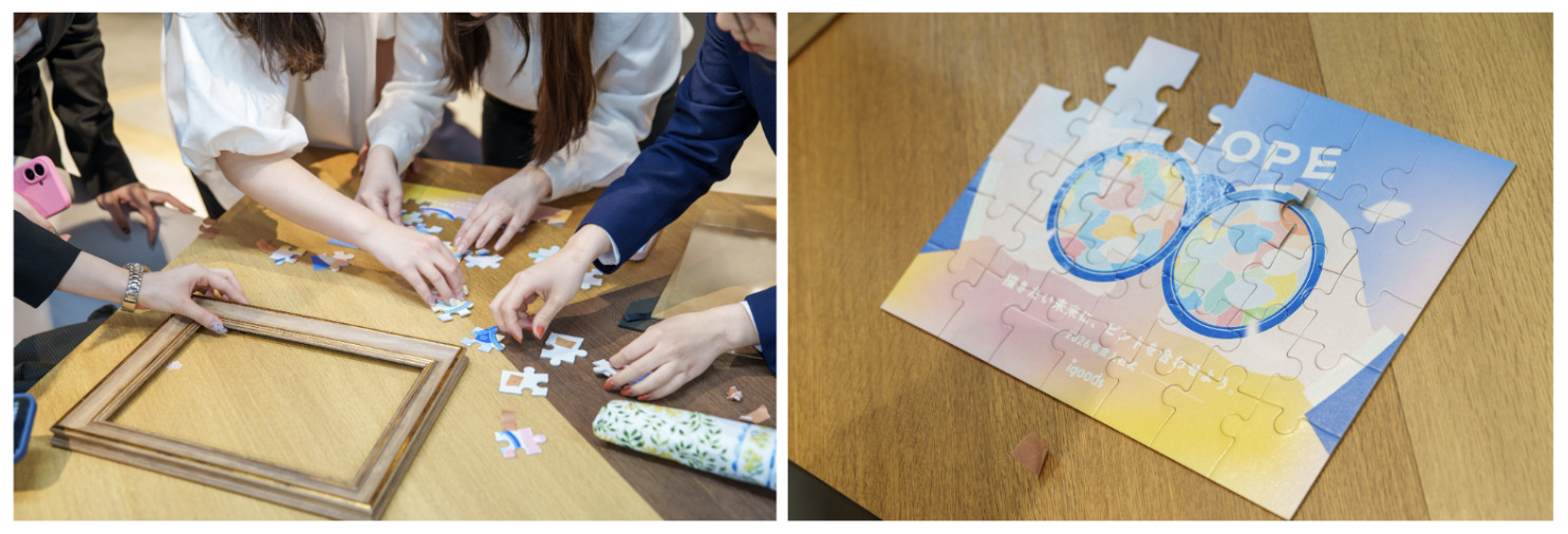 パズル完成を目指し、絆を深める新入社員。